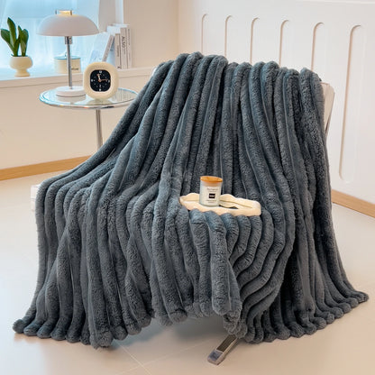 Cozy Striped Multi-Use Blanket