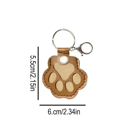 Paw Print Memory Keychain