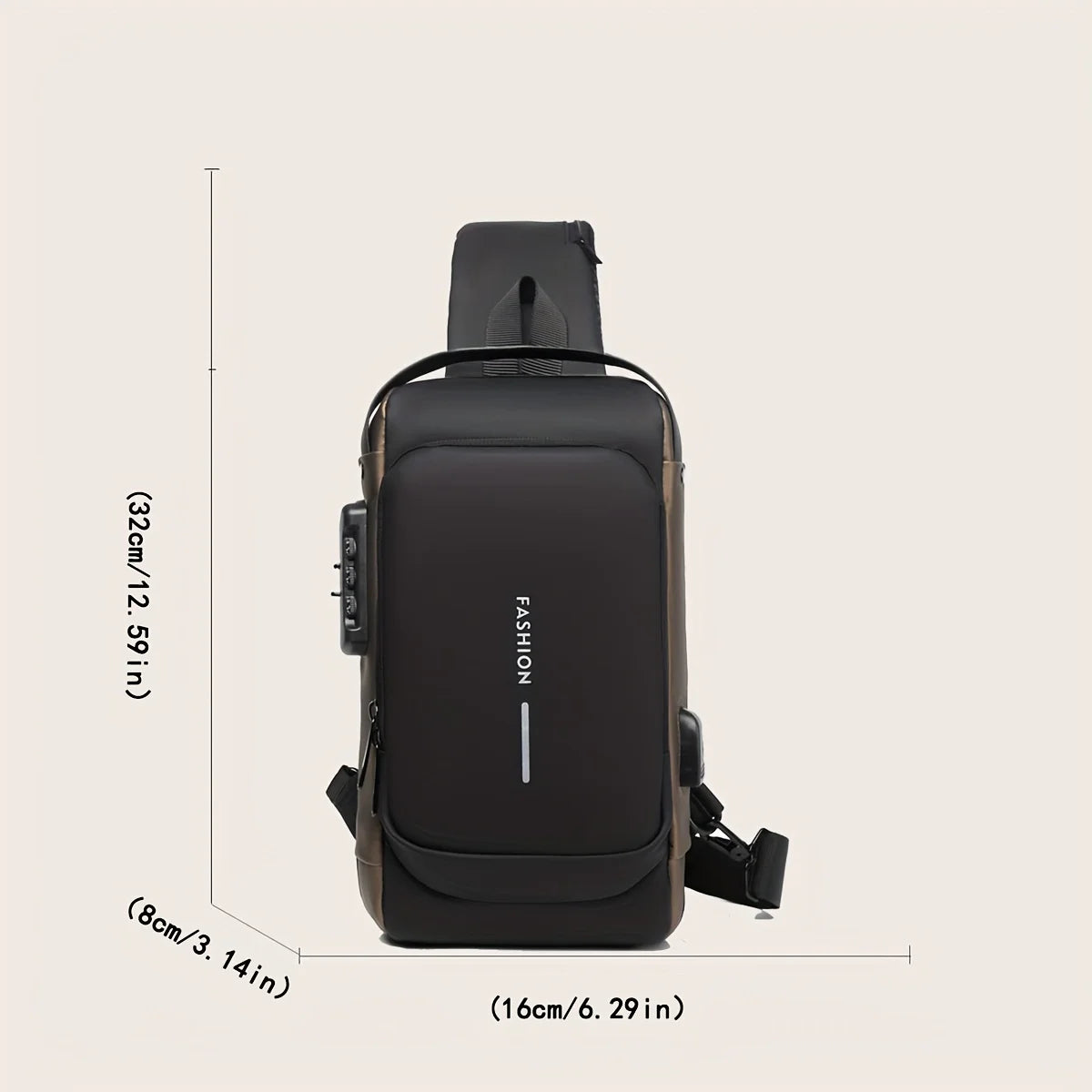 FashionGuard Anti-Theft Sling Crossbody Bag