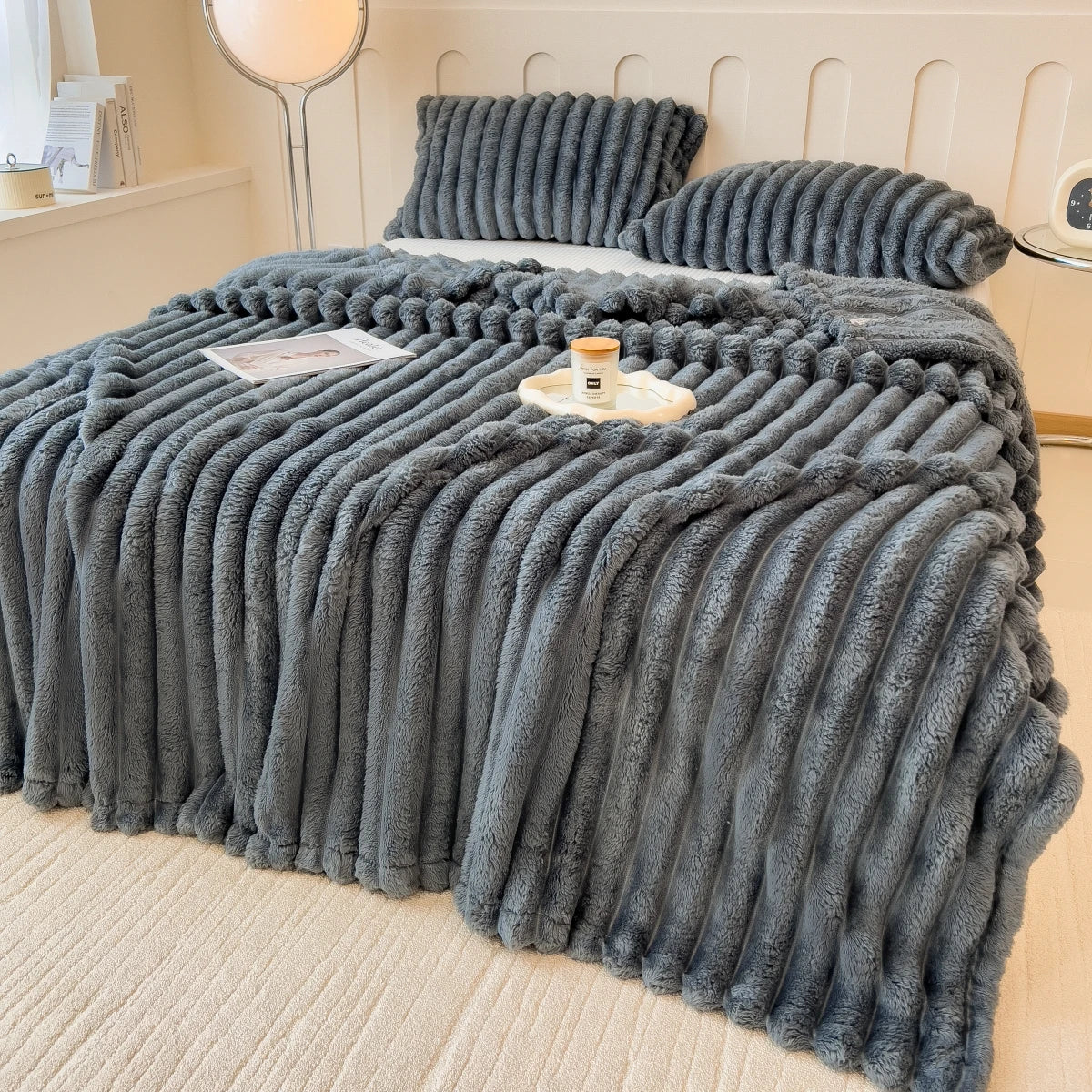 Cozy Striped Multi-Use Blanket